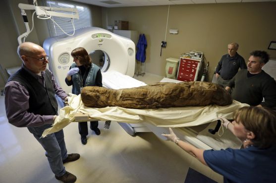 Virginia museum unwrapping mummy's story with CT scan  